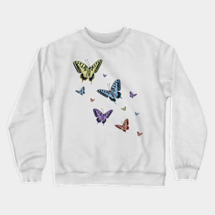 Colorful Butterflies Crewneck Sweatshirt